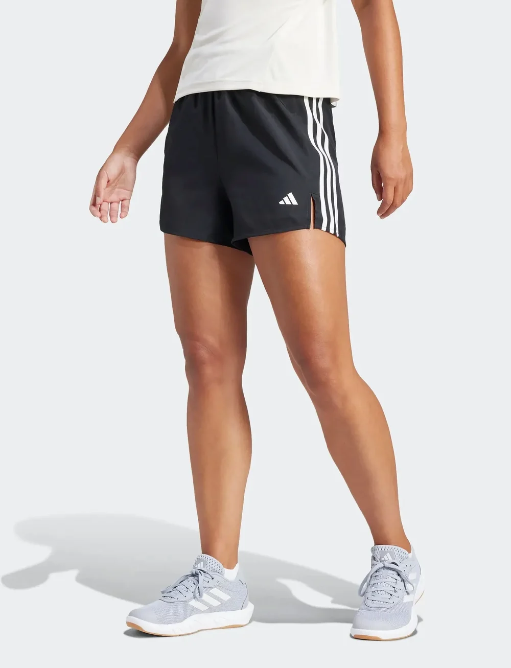 adidas Performance - 3S SHORT HIGH R - træningsshorts - black/white - 0