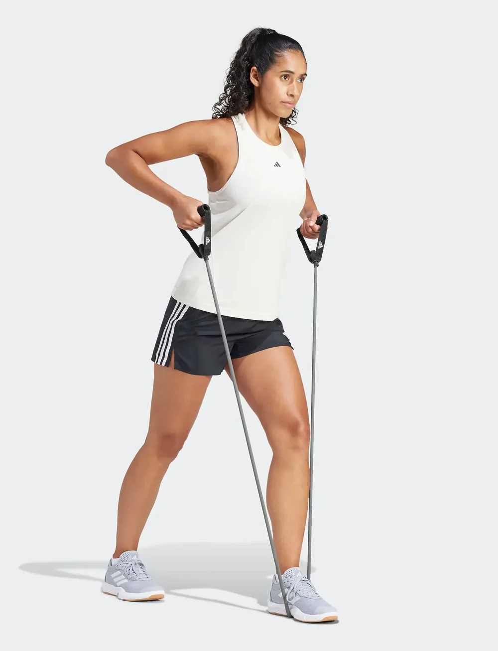 adidas Performance - 3S SHORT HIGH R - træningsshorts - black/white - 5