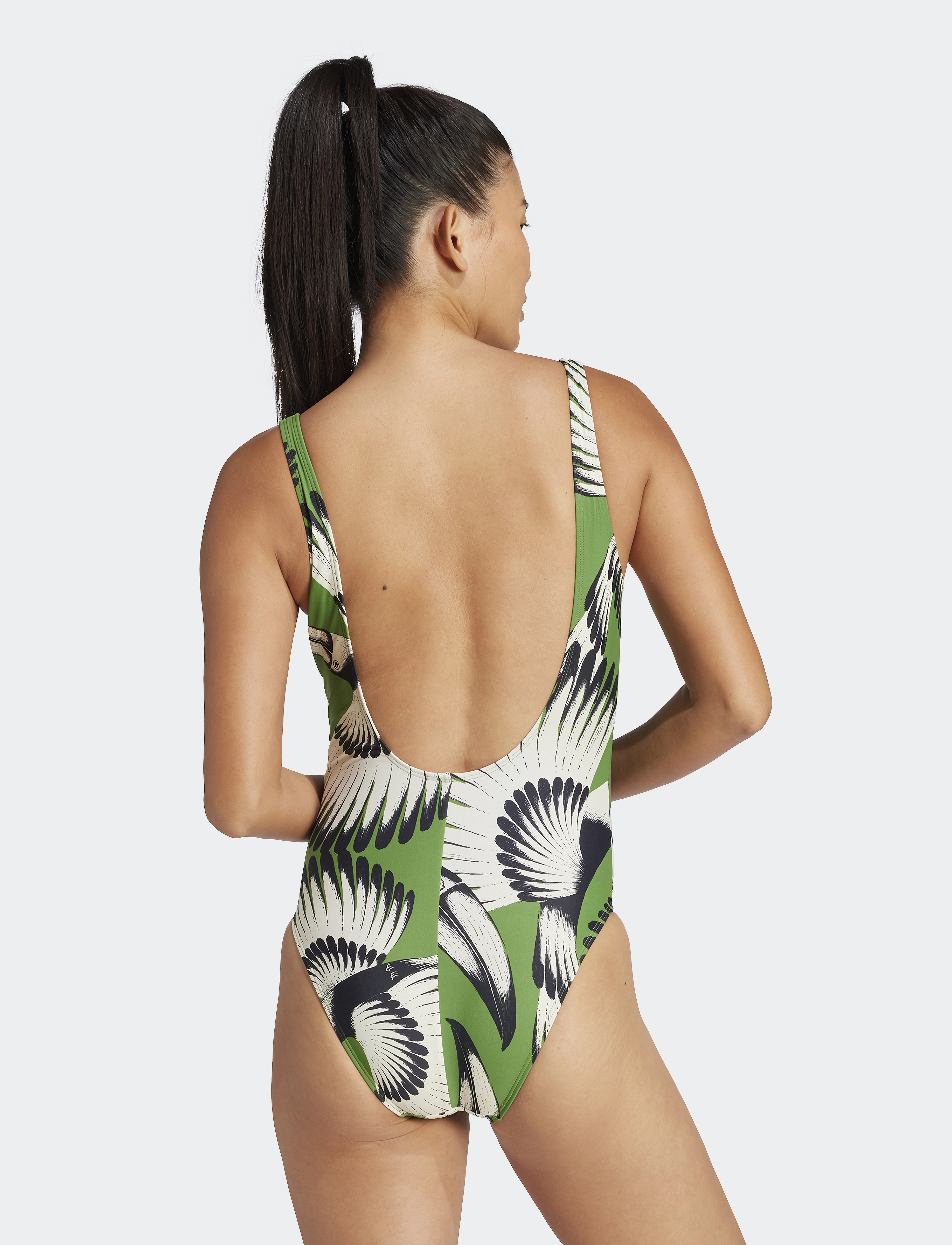 adidas Performance - FARM SWIMSUIT - badeanzüge - cregrn/bopink - 3