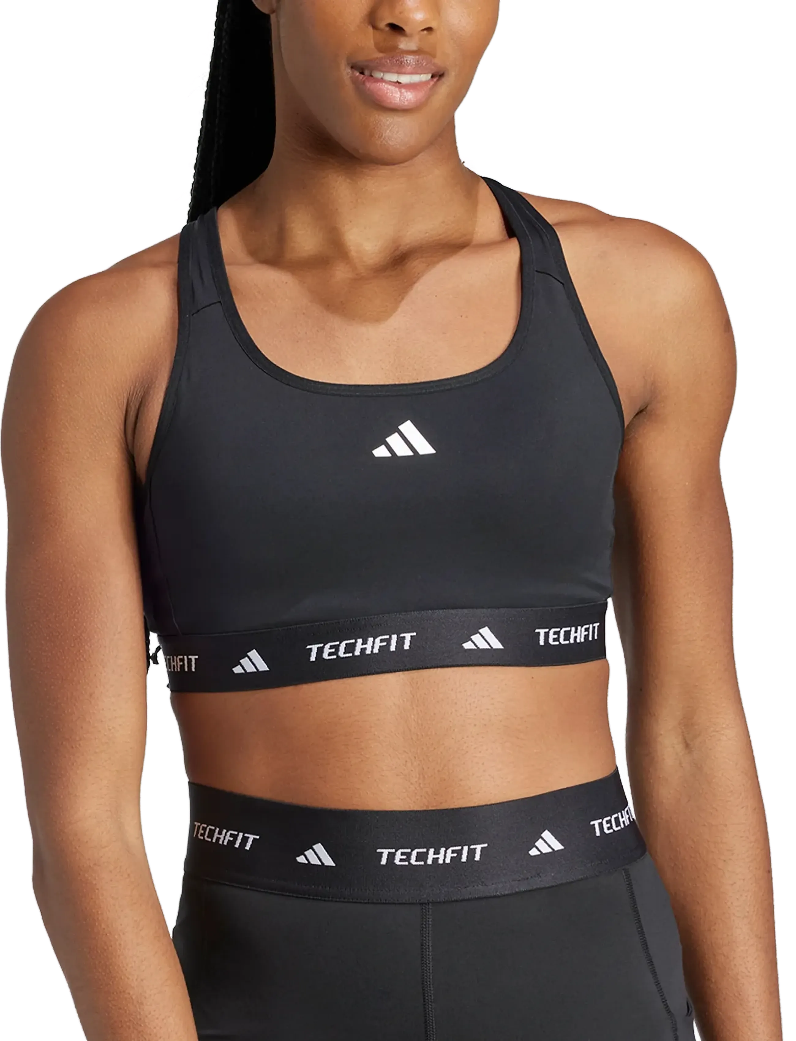 adidas Performance TF BRA - BH:ar: Medium support - BLACK / black