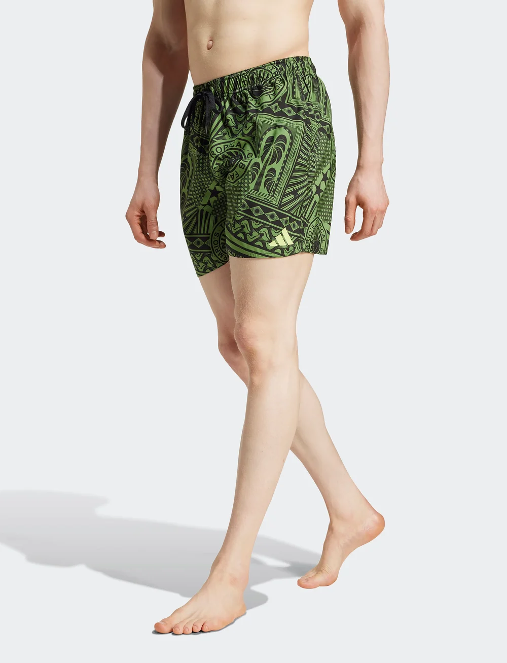 adidas Performance - FARM SWIMSHORT - badehosen - cregrn/black/semspa - 2