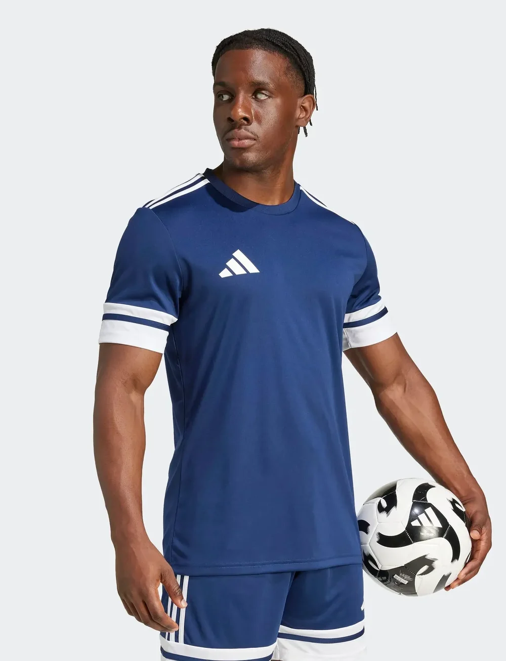 adidas Performance - SQUA25 JSY M - t-shirts - tenabl/white - 0