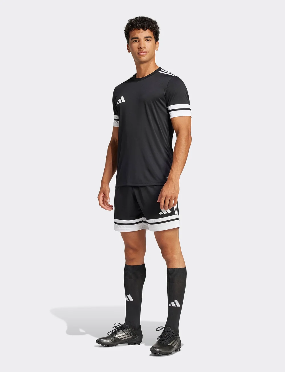 adidas Performance - SQUA25 JSY M - t-shirts - black/white - 3