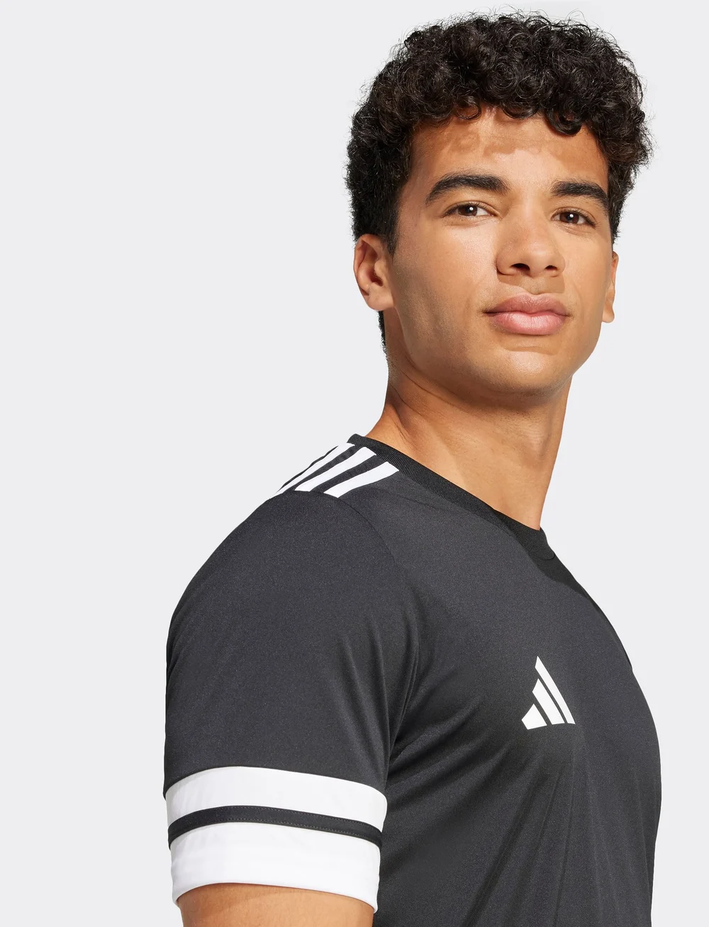 adidas Performance - SQUA25 JSY M - t-shirts - black/white - 4
