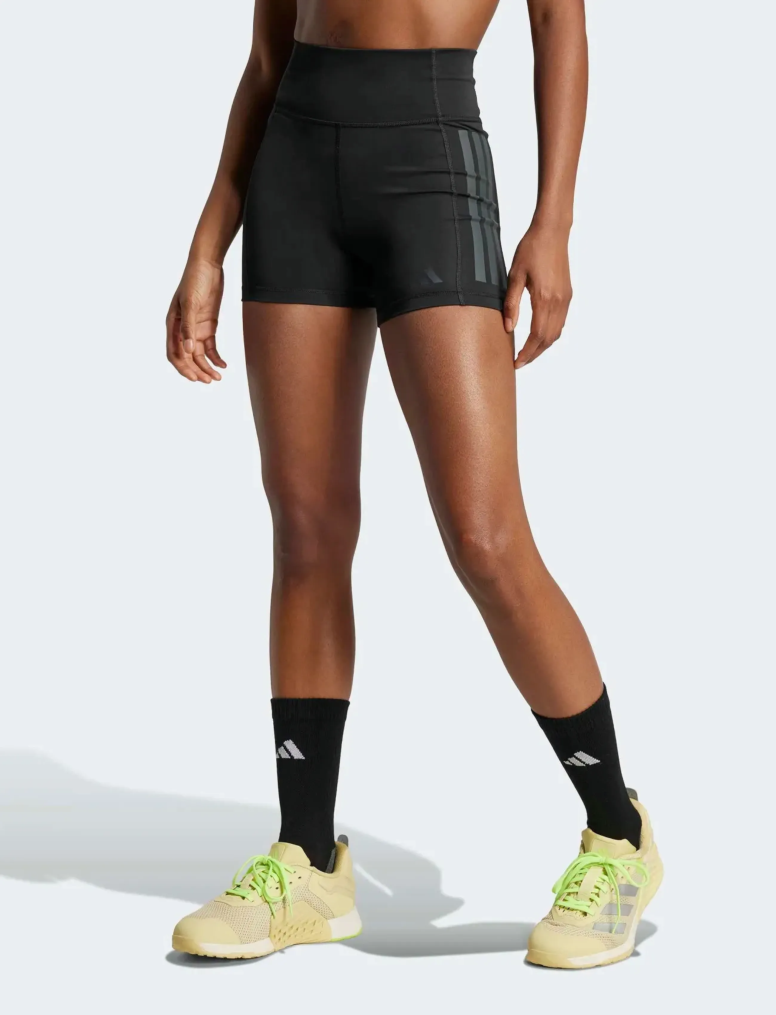 adidas Performance OPT 3S 1/4 - Tights - BLACK / black