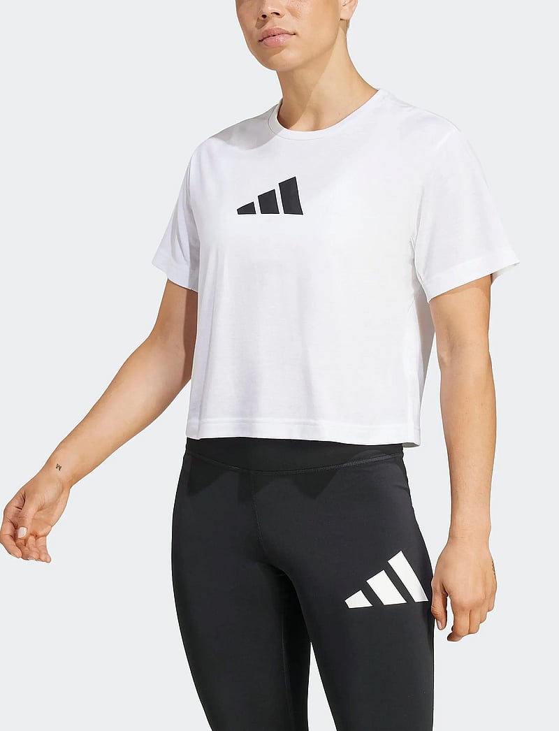 adidas Performance - WE BL TEE - t-shirts - white - 0