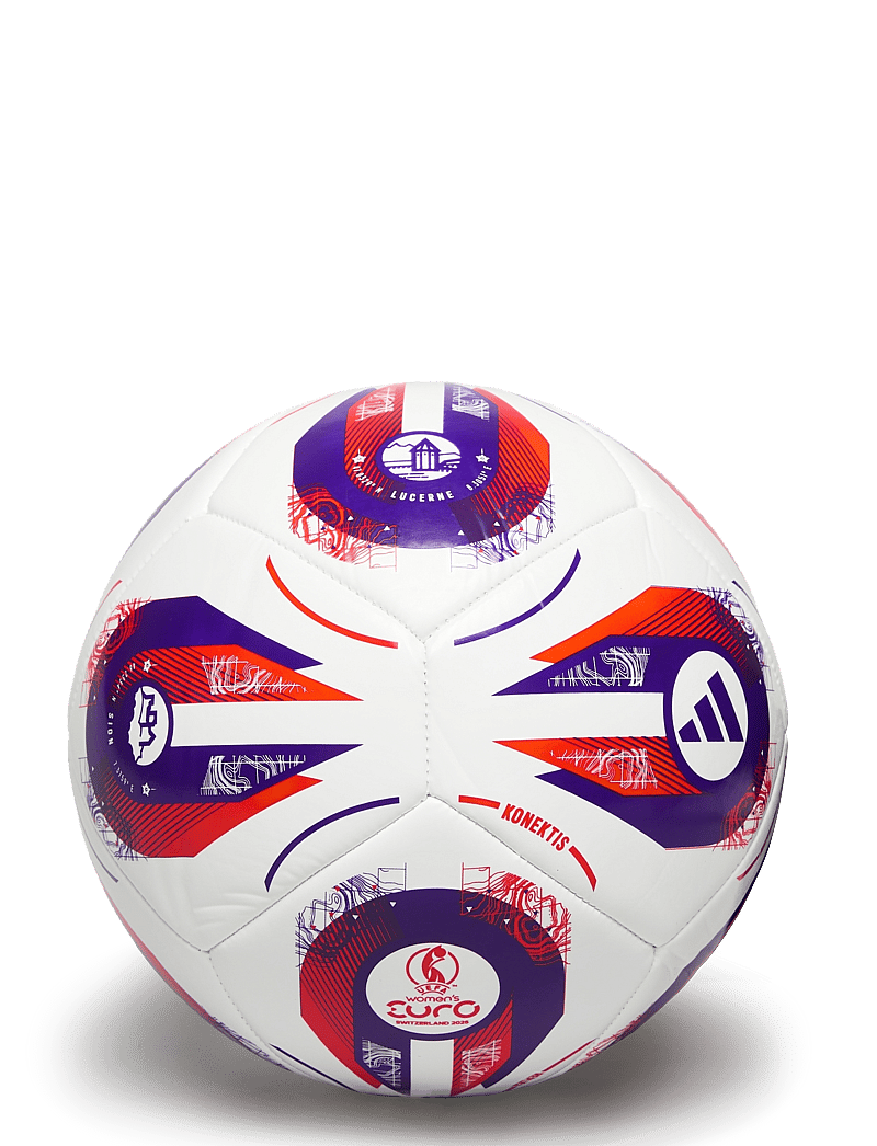 adidas Performance - W EURO25 CLB - fußbälle - white/panton/panton - 0