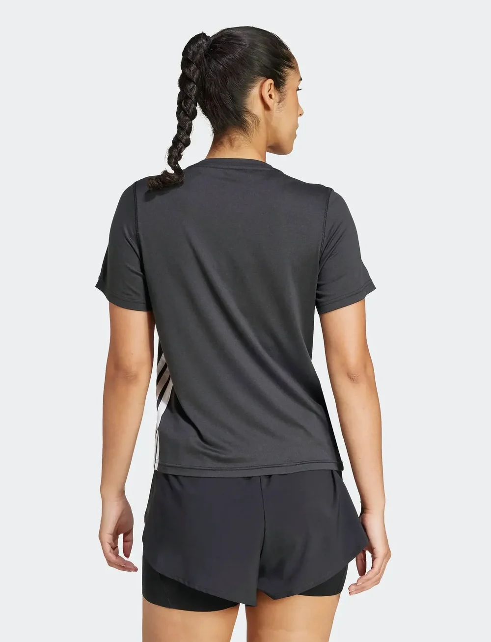 adidas Performance - WE 3S CREW TEE - t-shirts - black/white - 2