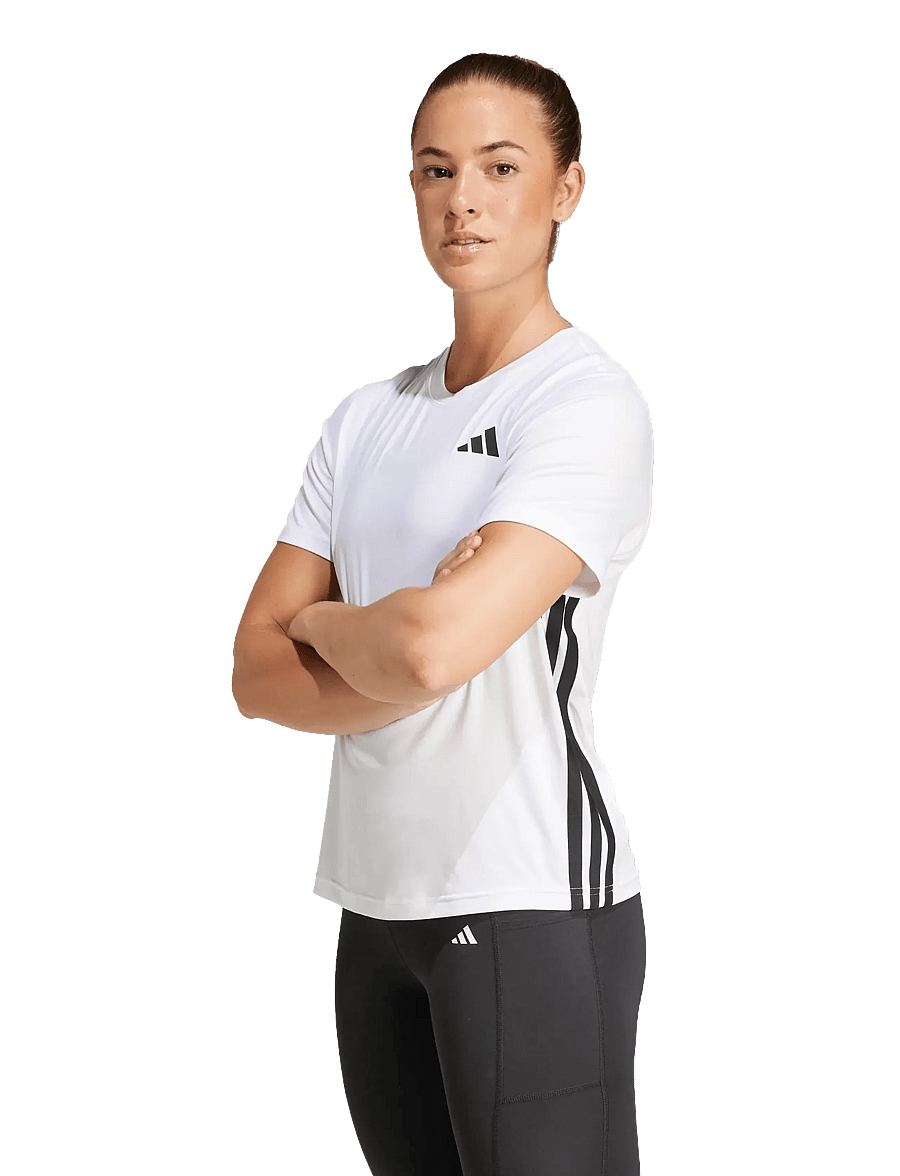 adidas Performance - WE 3S CREW TEE - skjortor - white/black - 5