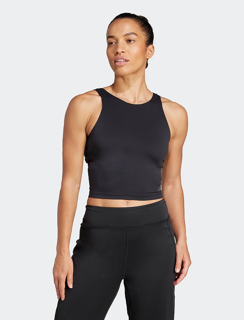 adidas Performance - YGA CR ESS TANK - tank tops - black - 4