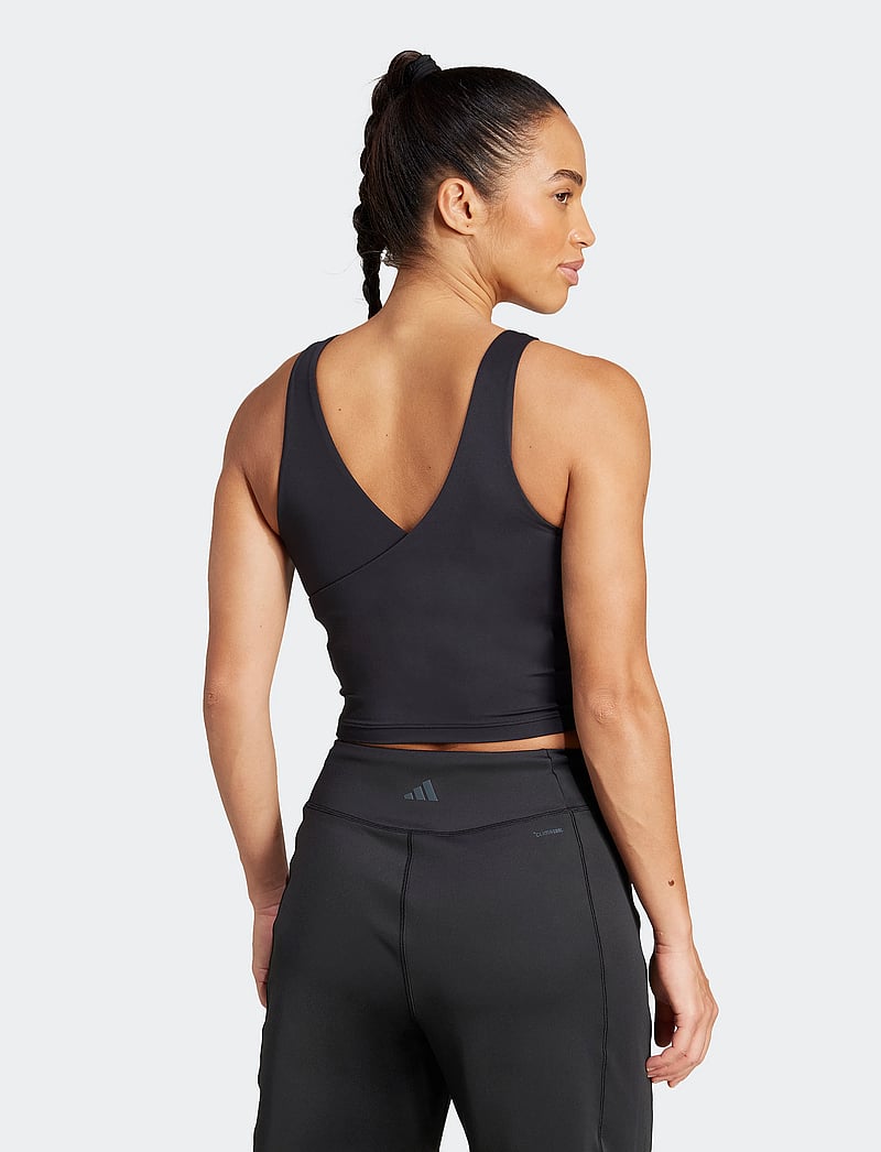 adidas Performance - YGA CR ESS TANK - tank tops - black - 5