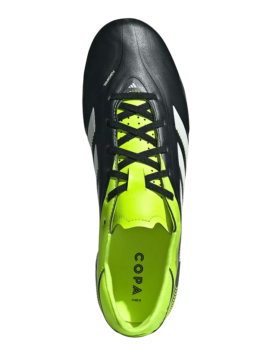adidas Performance - COPA PURE III LEAGUE FG/MG - fußballstiefel - cblack/ftwwht/luclem - 4