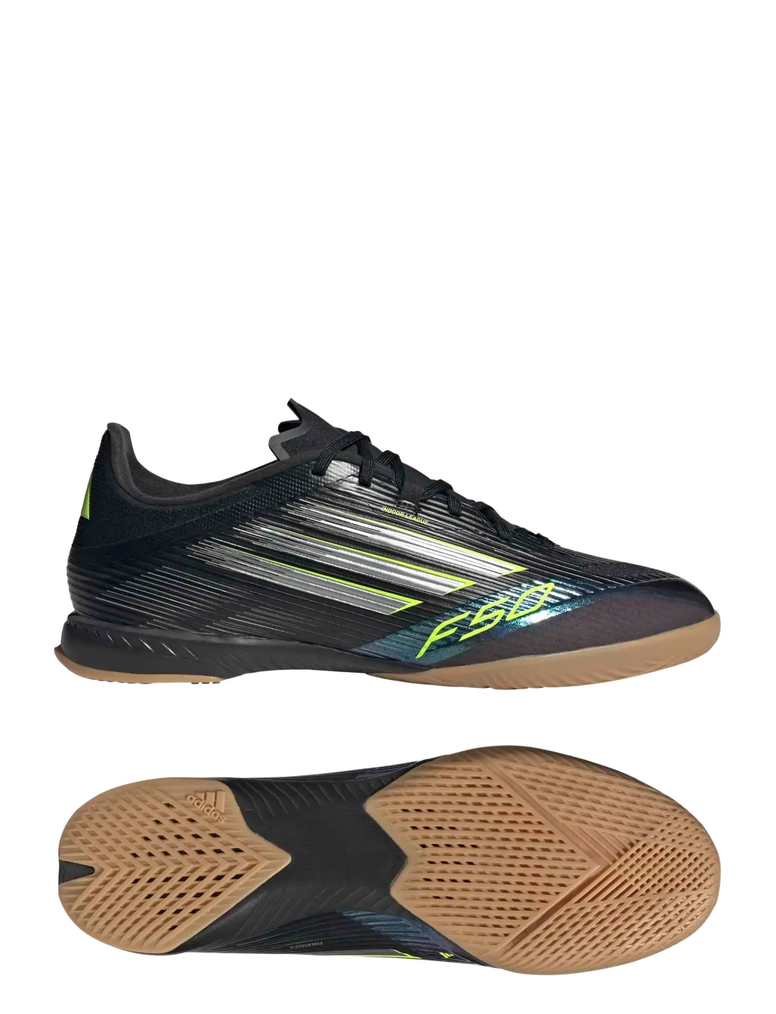 adidas Performance F50 LEAGUE IN - adidas - CBLACK/IRONMT/LUCLEM / black