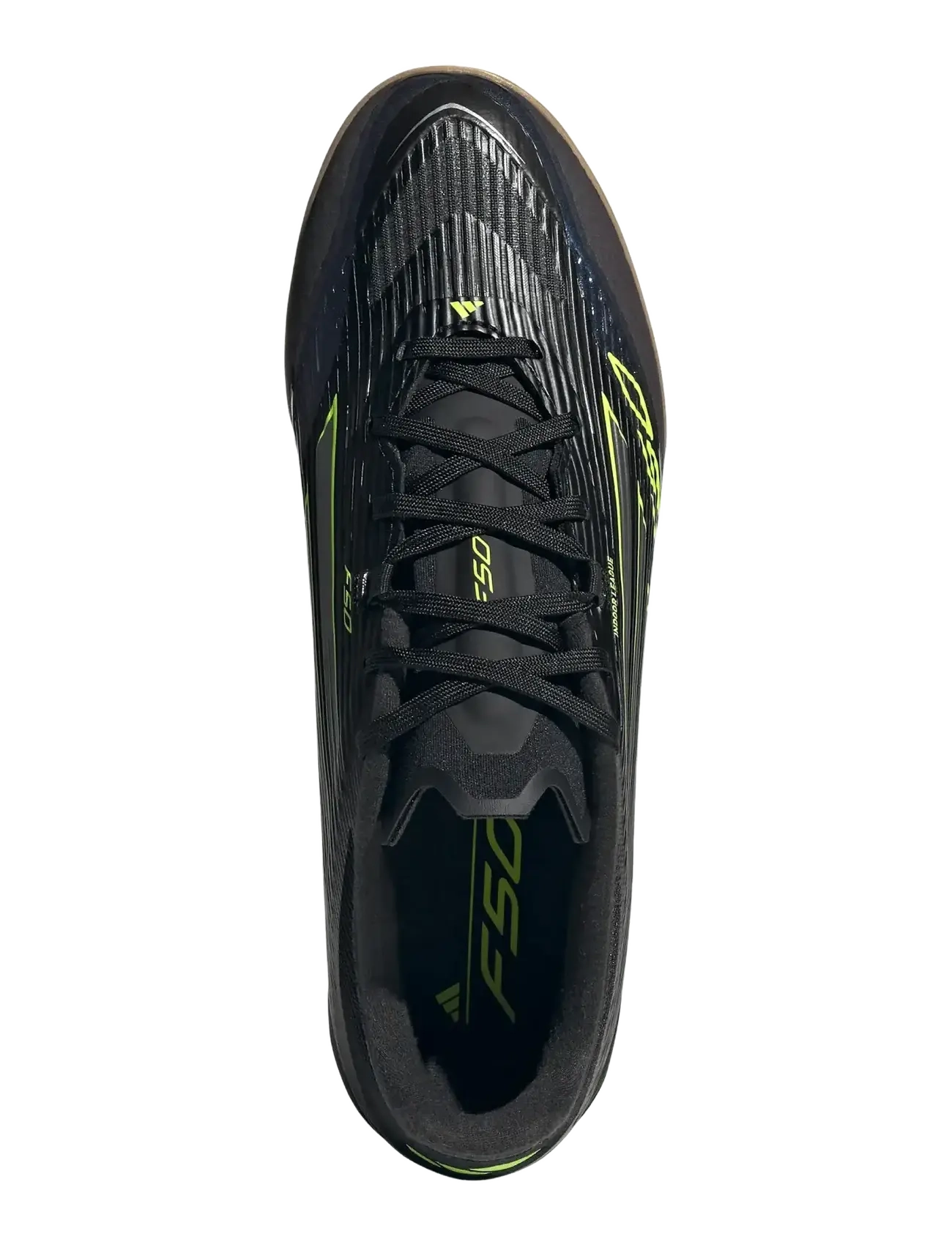 adidas Performance - F50 LEAGUE IN - indoor sports shoes - cblack/ironmt/luclem - 4