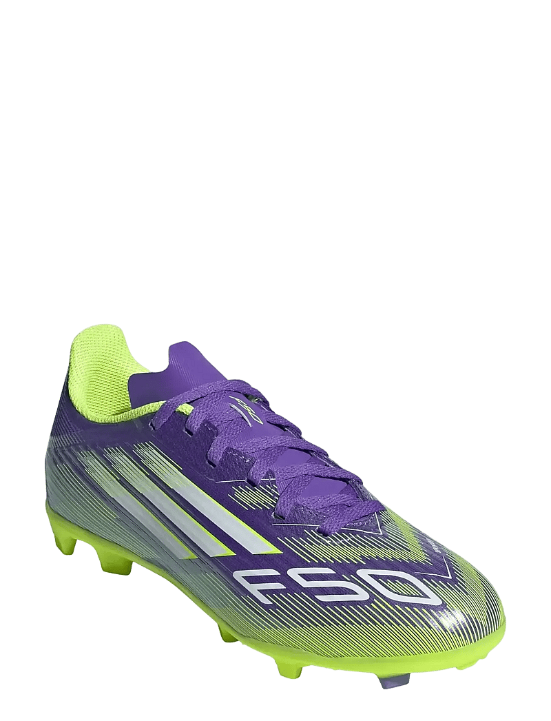 adidas Performance - F50 LEAGUE FG/MG J - futbola apavi - purrus/ftwwht/luclem - 0