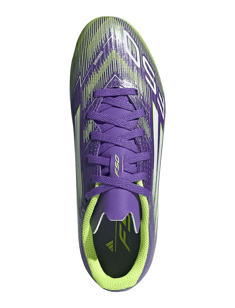 adidas Performance - F50 LEAGUE FG/MG J - futbola apavi - purrus/ftwwht/luclem - 4