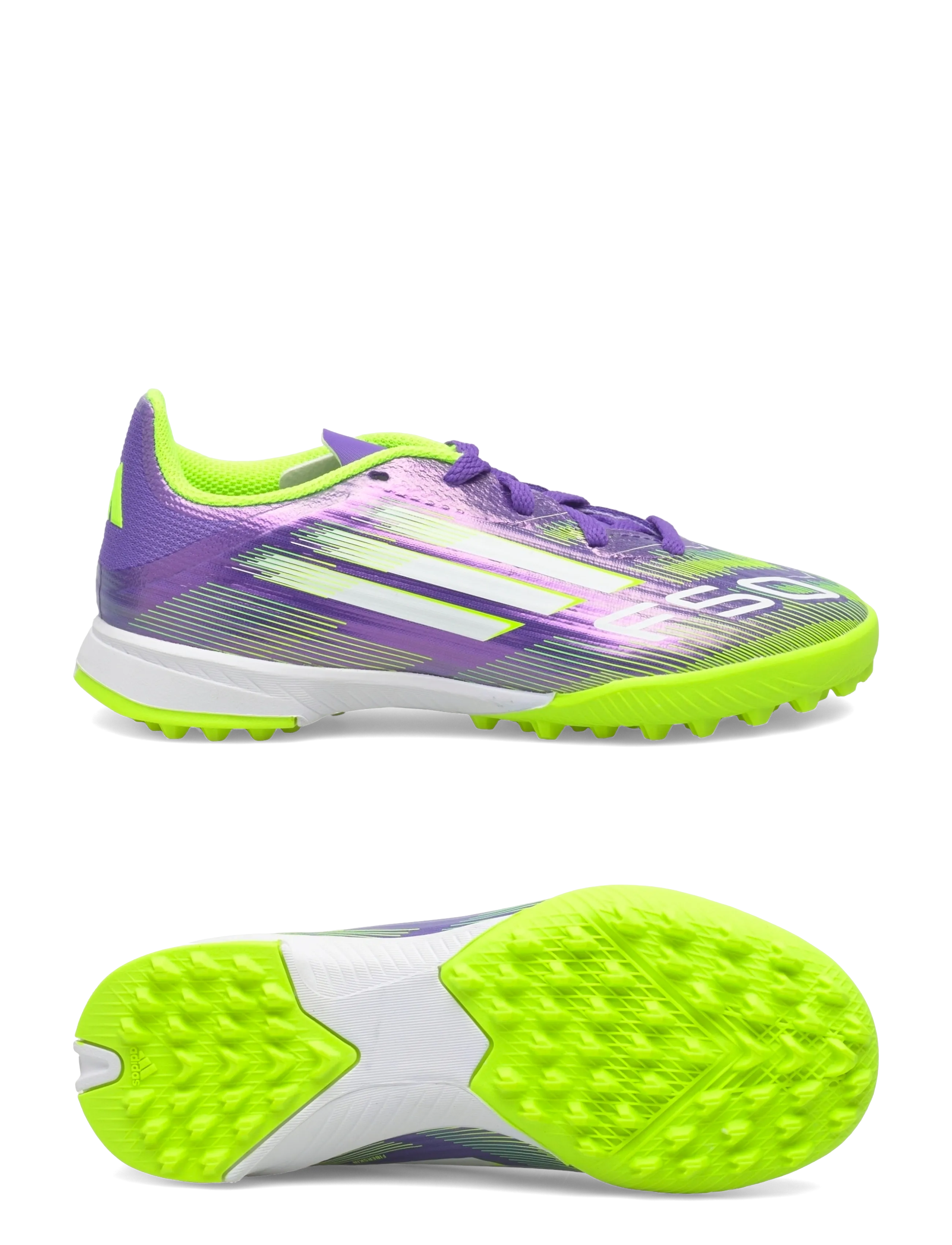 adidas Performance F50 LEAGUE TF J - Holdsport - PURRUS/FTWWHT/LUCLEM / purple