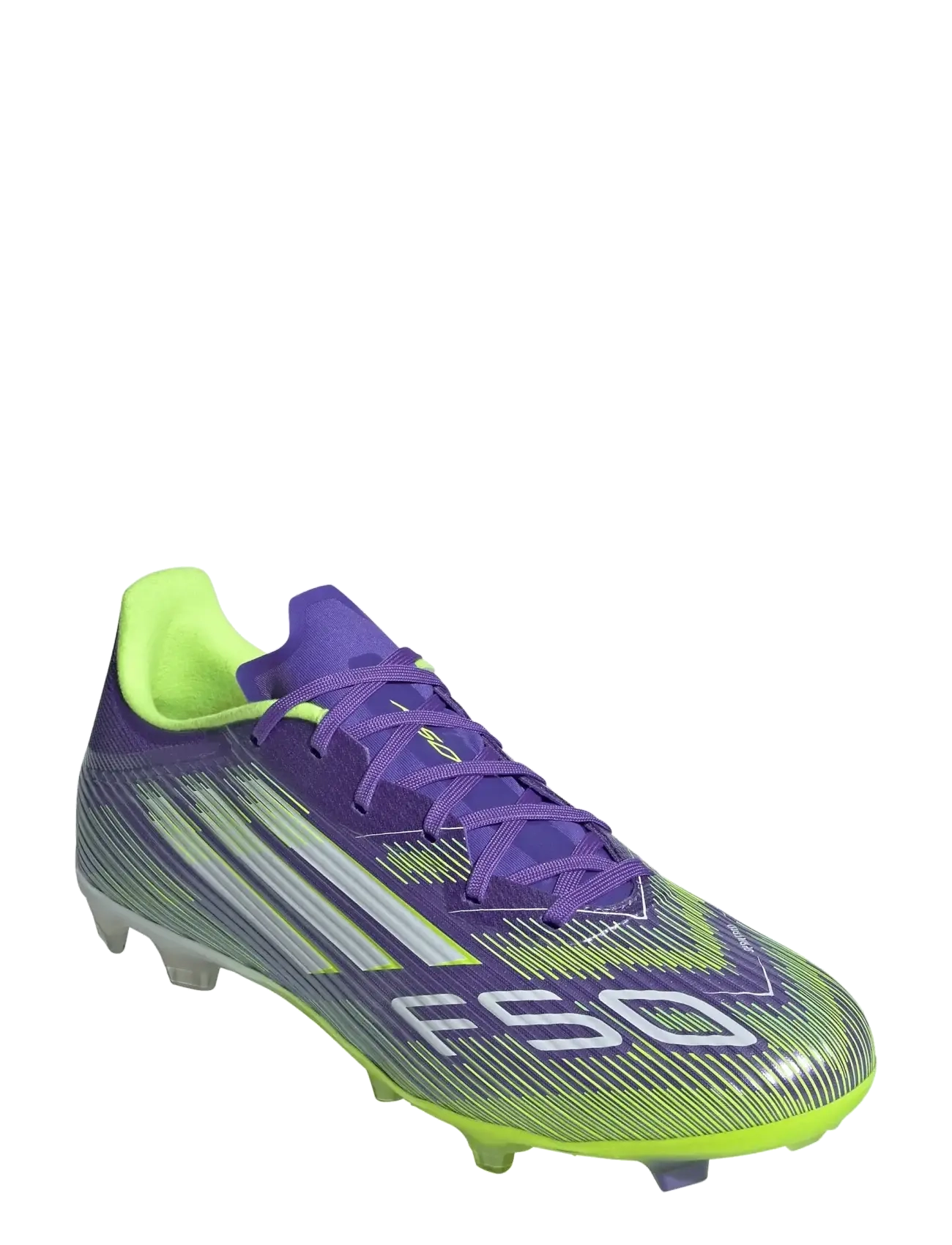 adidas Performance F50 LEAGUE FG/MG - Fodboldstøvler - PURRUS/FTWWHT/LUCLEM / purple