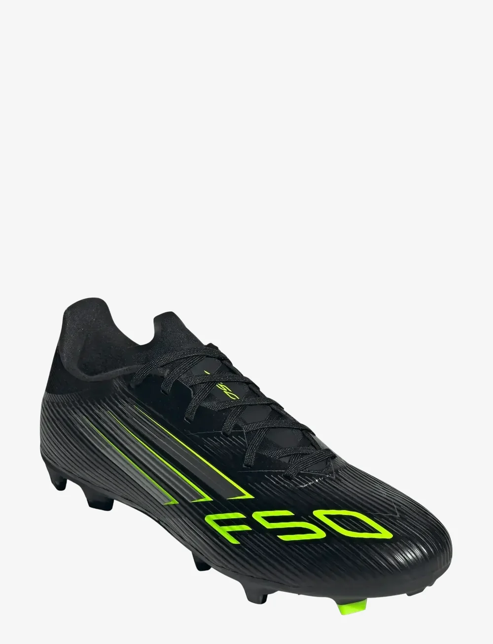 adidas Performance - F50 LEAGUE FG/MG - fotbollsskor - cblack/ironmt/luclem - 0