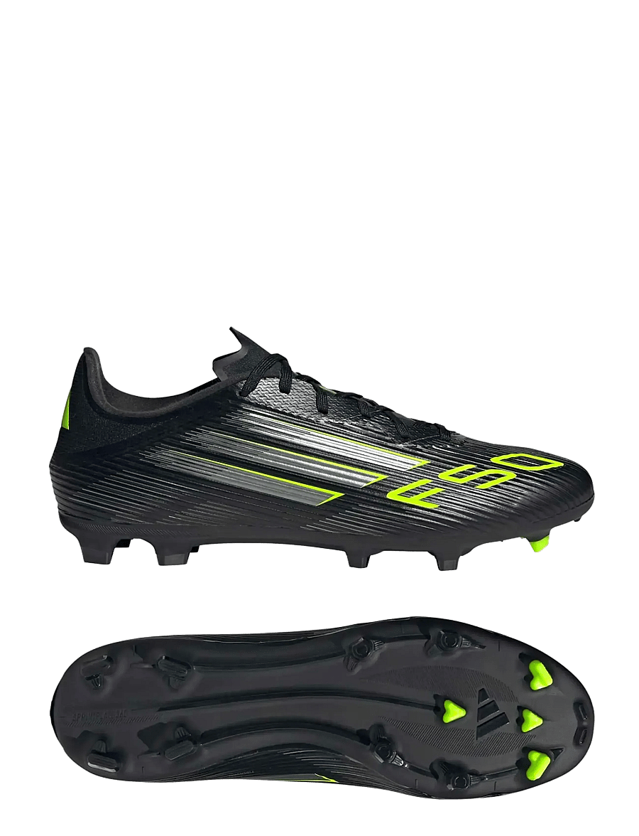 adidas Performance - F50 LEAGUE FG/MG - jalgpalli puutsad - cblack/ironmt/luclem - 0