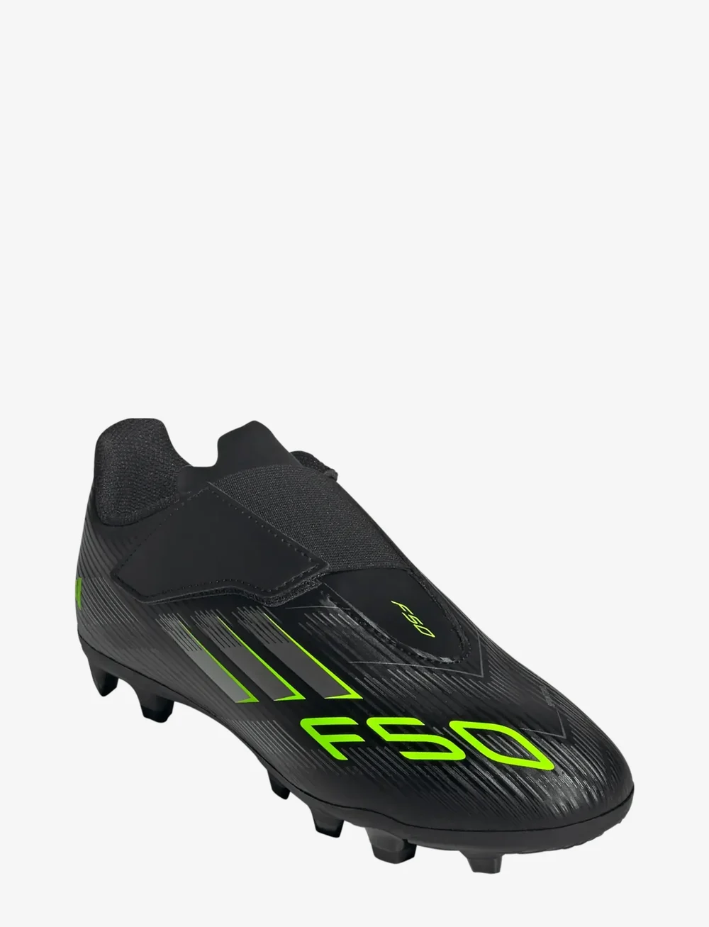 adidas Performance - F50 CLUB VEL FG/MG J - fotbollsskor - cblack/ironmt/luclem - 0