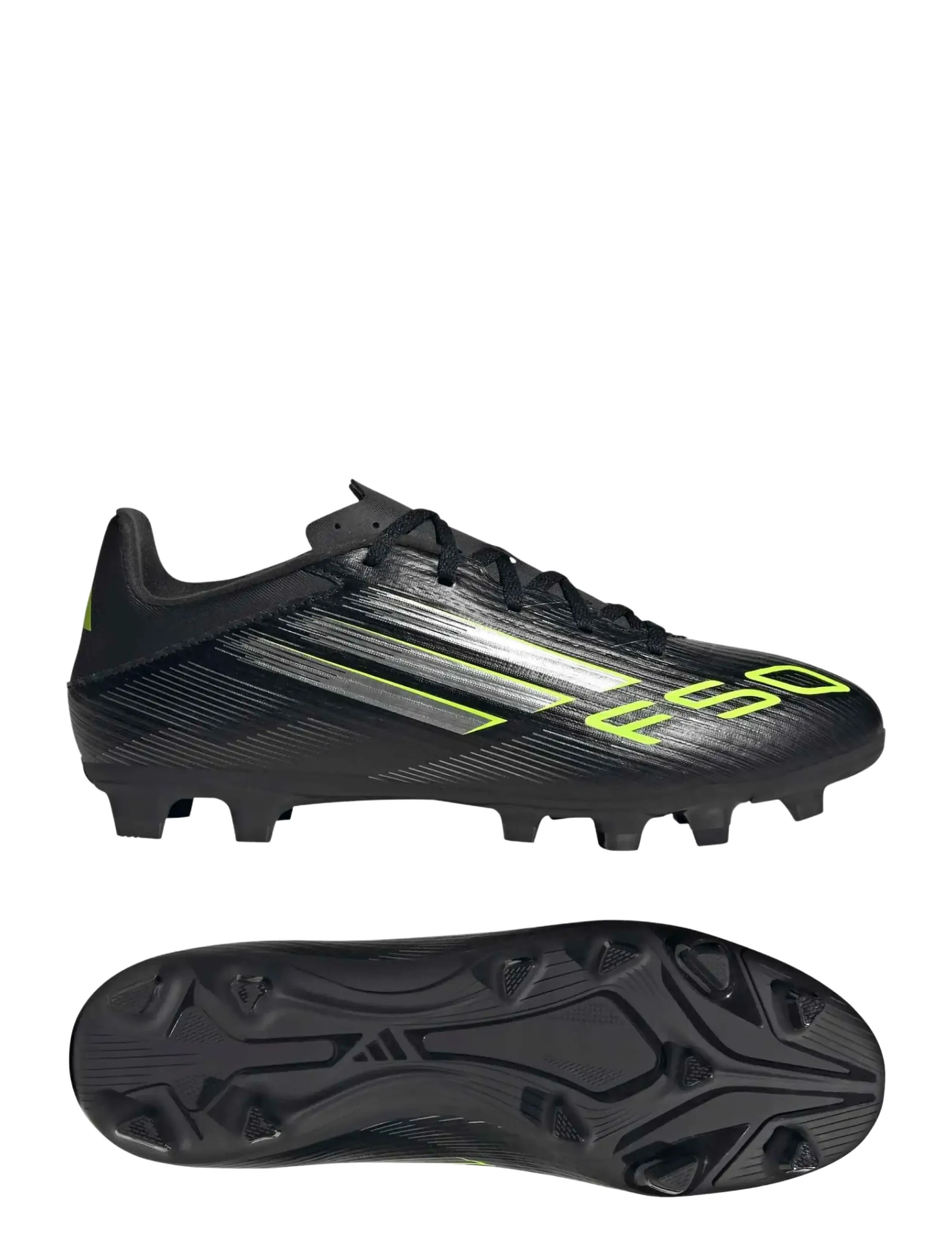 adidas Performance F50 CLUB FG/MG - Fodboldstøvler - CBLACK/IRONMT/LUCLEM / black