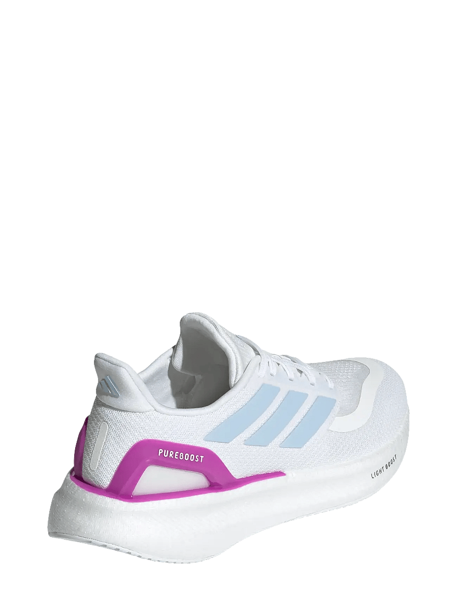 adidas Performance - PUREBOOST 5 W - løbesko - ftwwht/globlu/purbur - 3