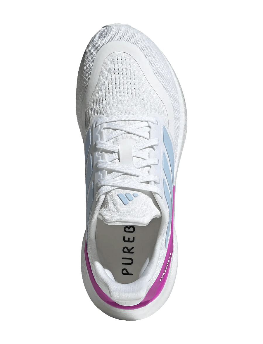 adidas Performance - PUREBOOST 5 W - løbesko - ftwwht/globlu/purbur - 4