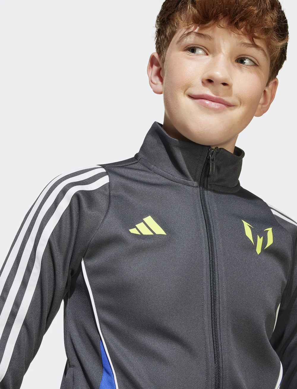 adidas Performance - MESSI JKT Y - sweatshirts - carbon - 2