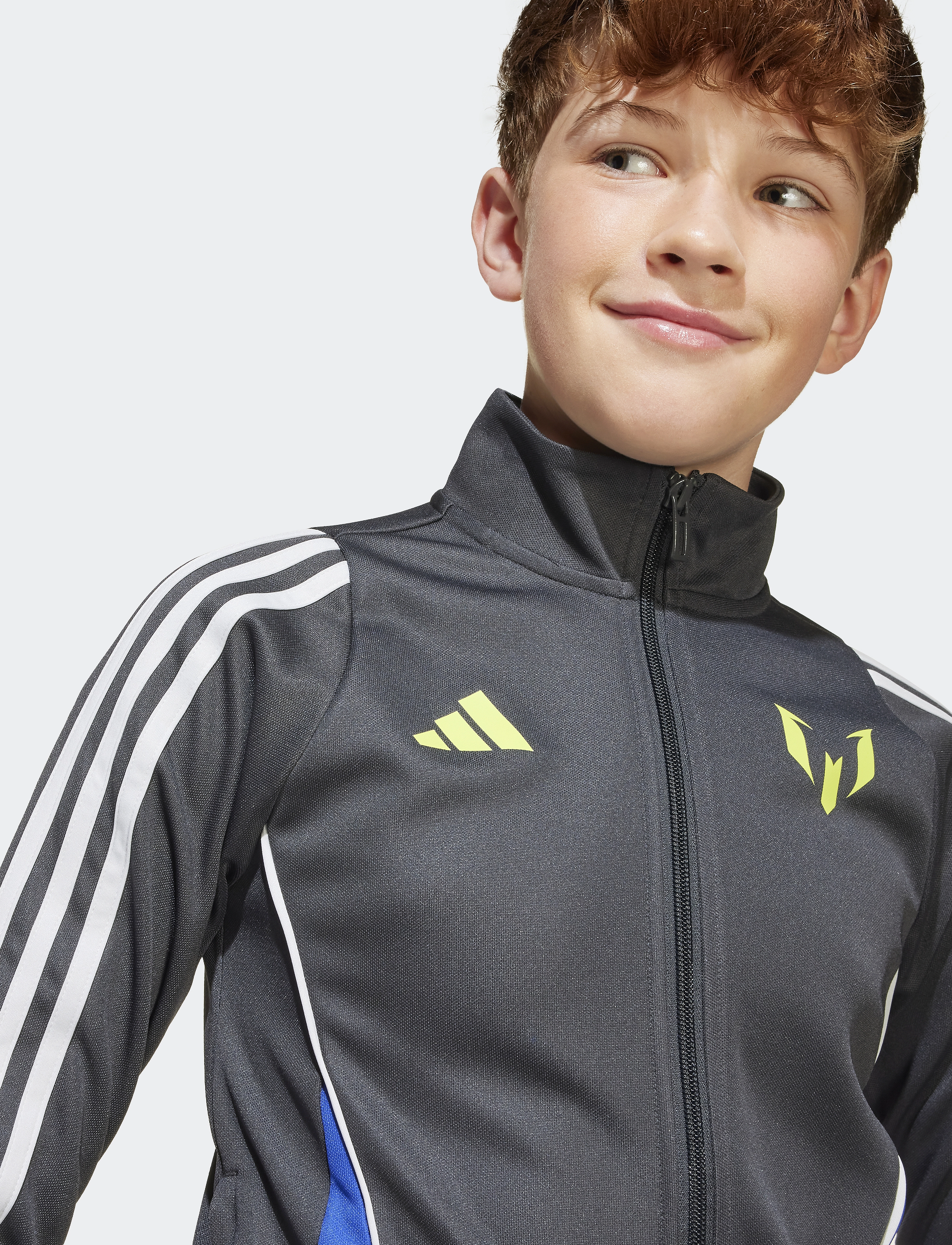 adidas Performance - MESSI JKT Y - sweatshirts & hættetrøjer - carbon - 2