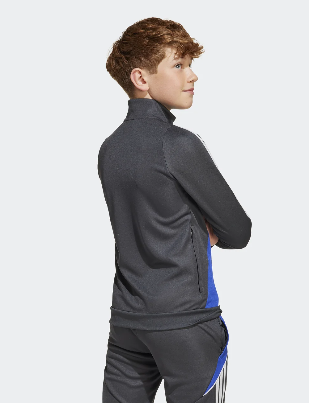 adidas Performance - MESSI JKT Y - sweatshirts - carbon - 4