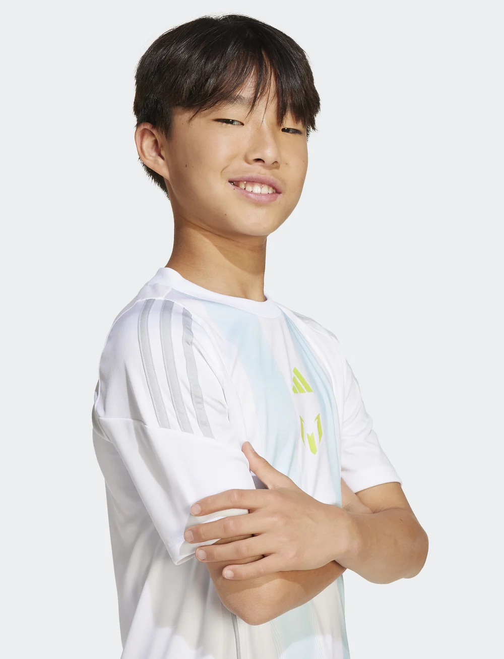 adidas Performance - MESSI TR JSY Y - sportoberteile - white/almblu - 4