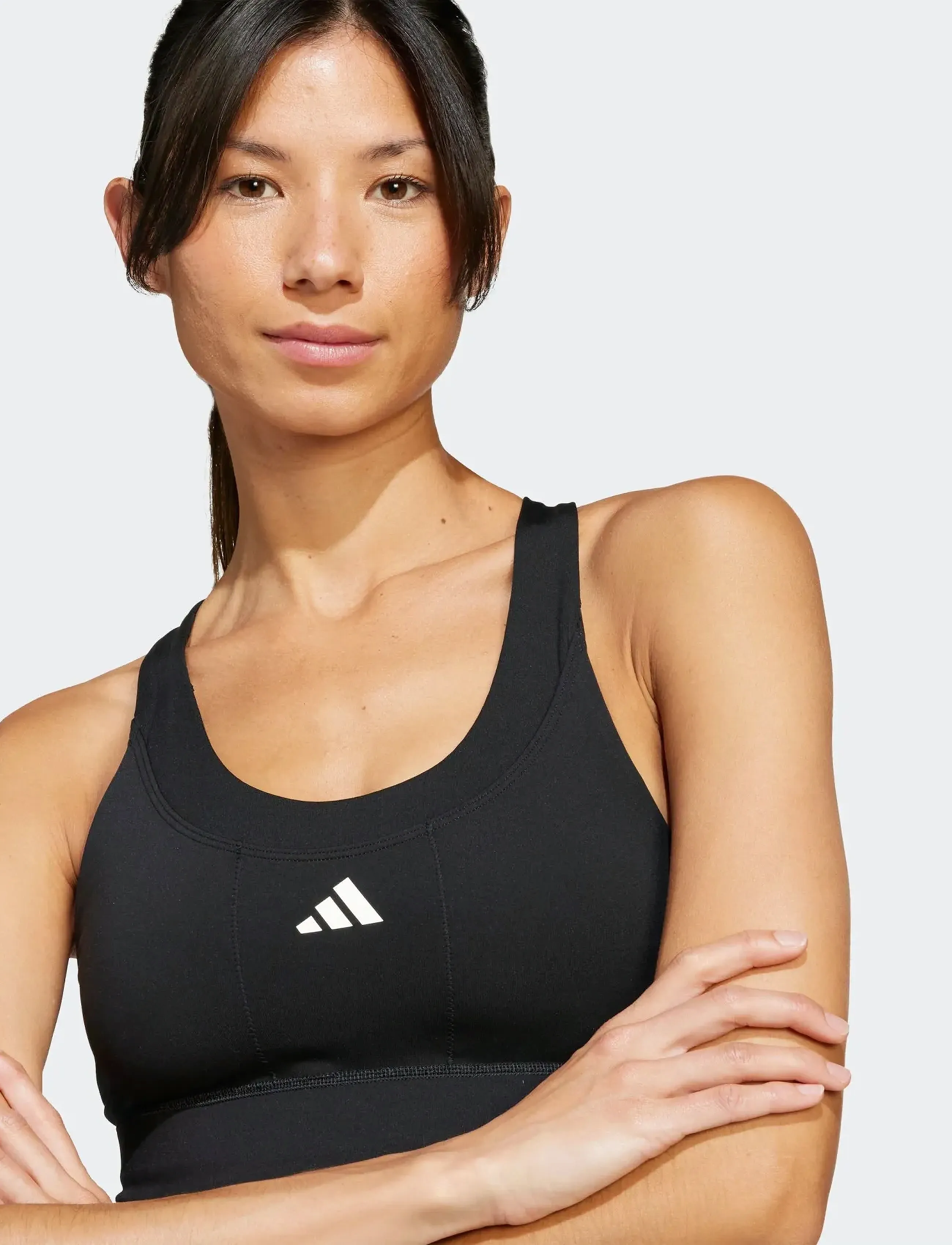 adidas Performance - RUN PKT MS BRA - sport bras: medium - black - 3