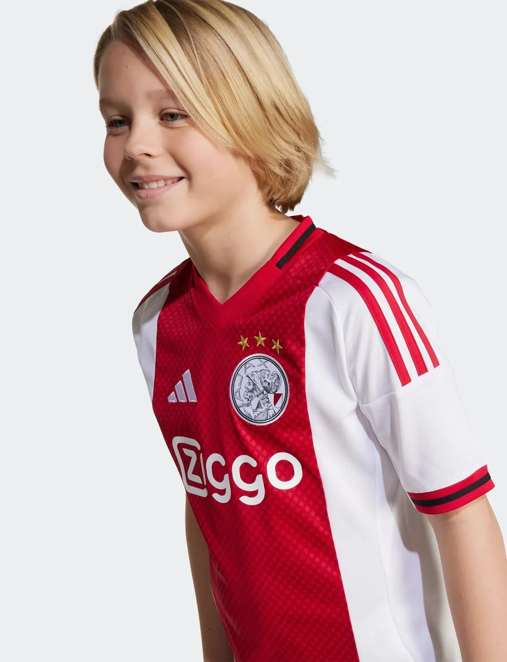 adidas Performance - AJAX H JSY Y - urheilutopit - white - 3