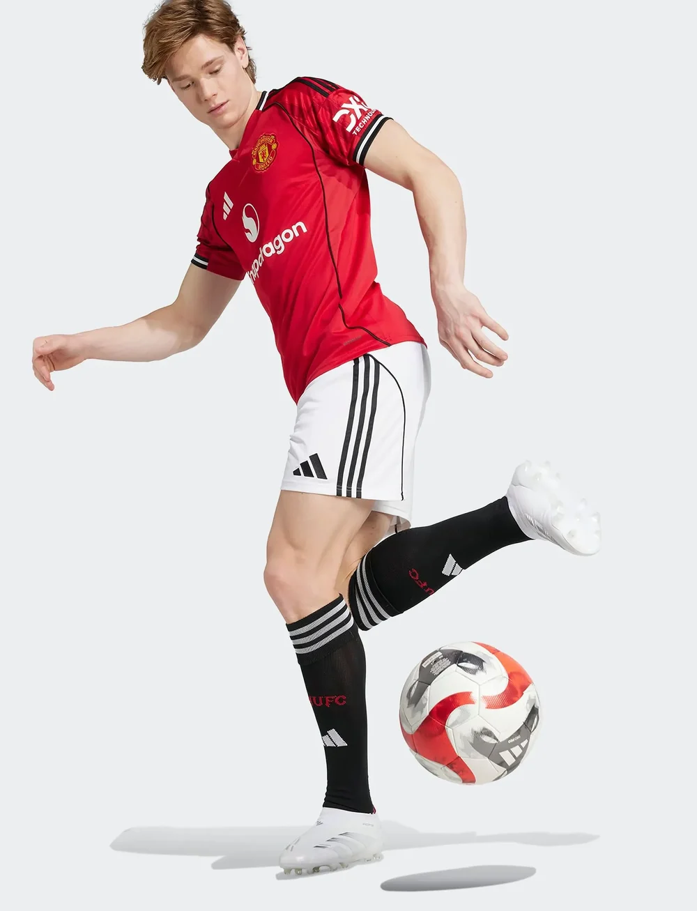 adidas Performance - MUFC H SHO - underdele - white - 3