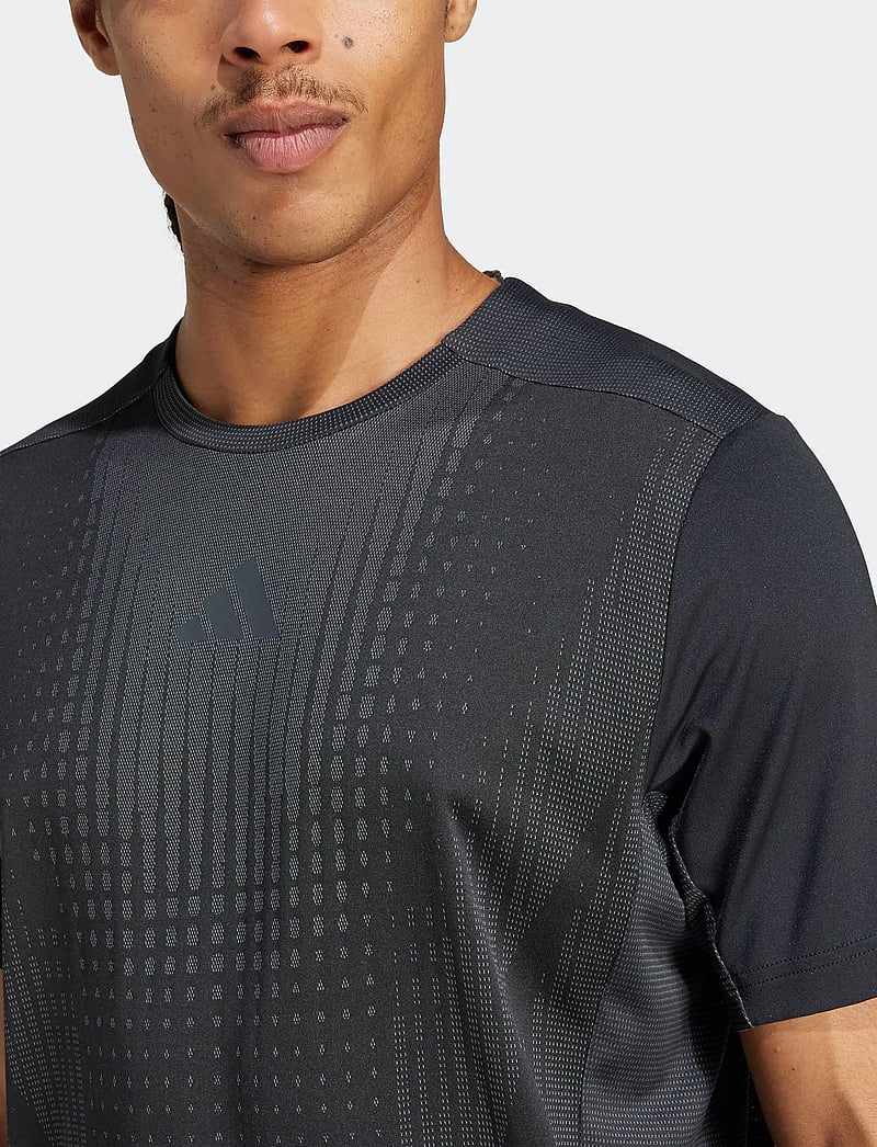 adidas Performance - AIRCHILL TEE - t-shirts - black/gresix - 4