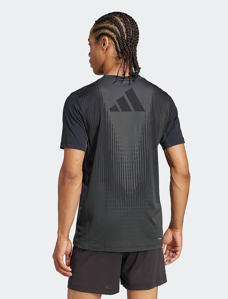 adidas Performance - AIRCHILL TEE - t-shirts - black/gresix - 5