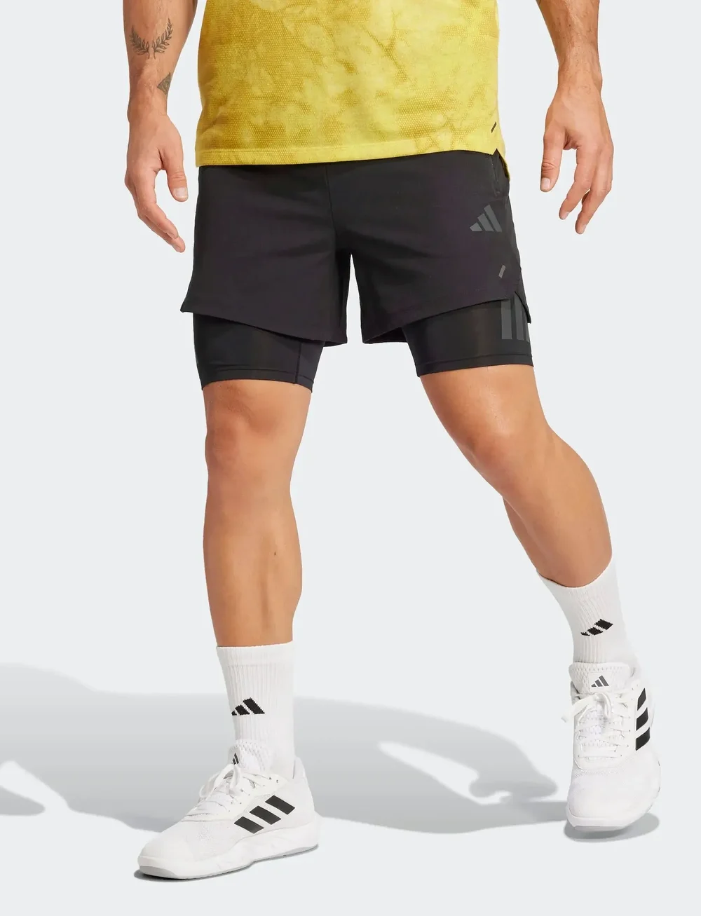 adidas Performance - POWER 2IN1 SHO - trainingsshorts - black/carbon - 5
