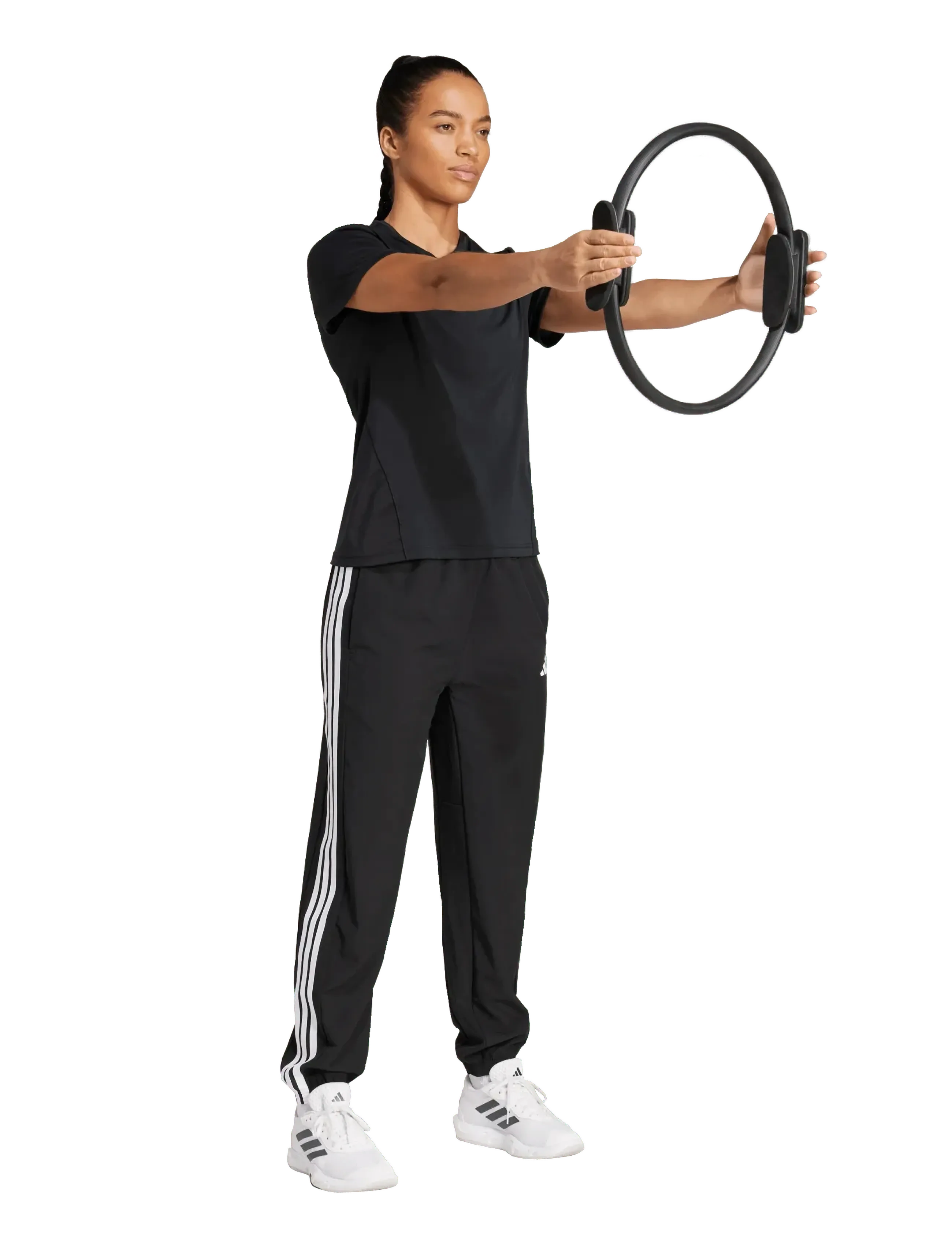 adidas Performance WE 3S WOVEN PT - Sports pants - BLACK/WHITE / black