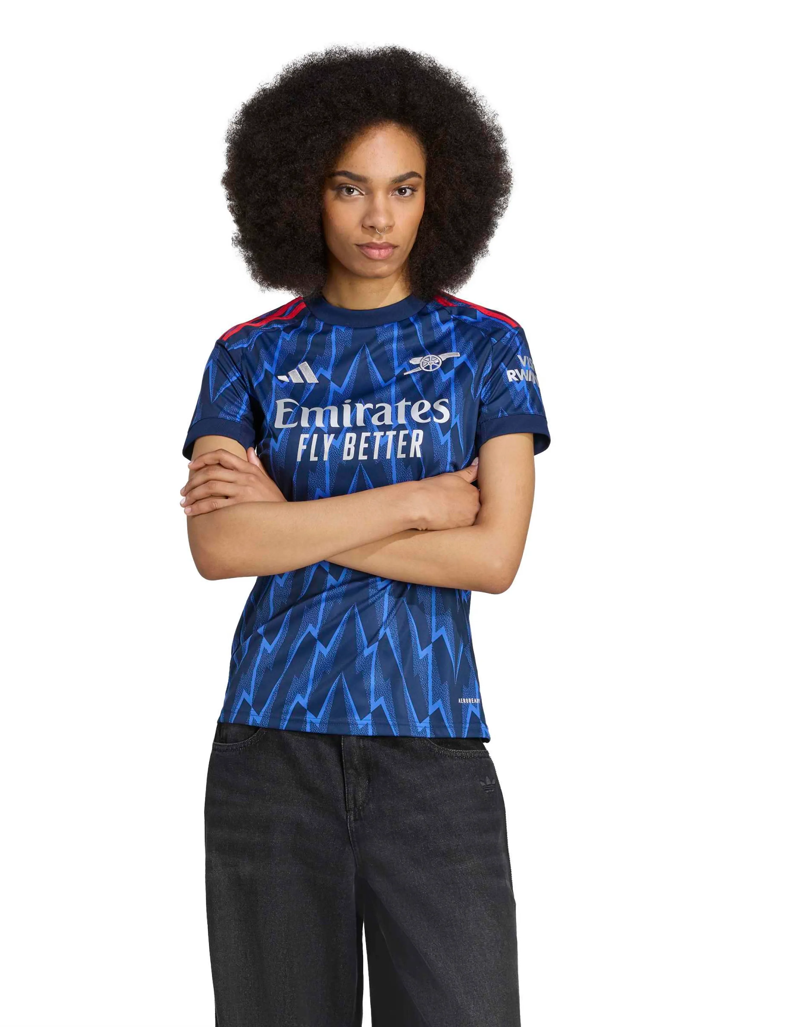 adidas Performance Arsenal Fc Away Jersey Women, Kvinder, Arsenal Fodboldtrøje, Blå, Str: L