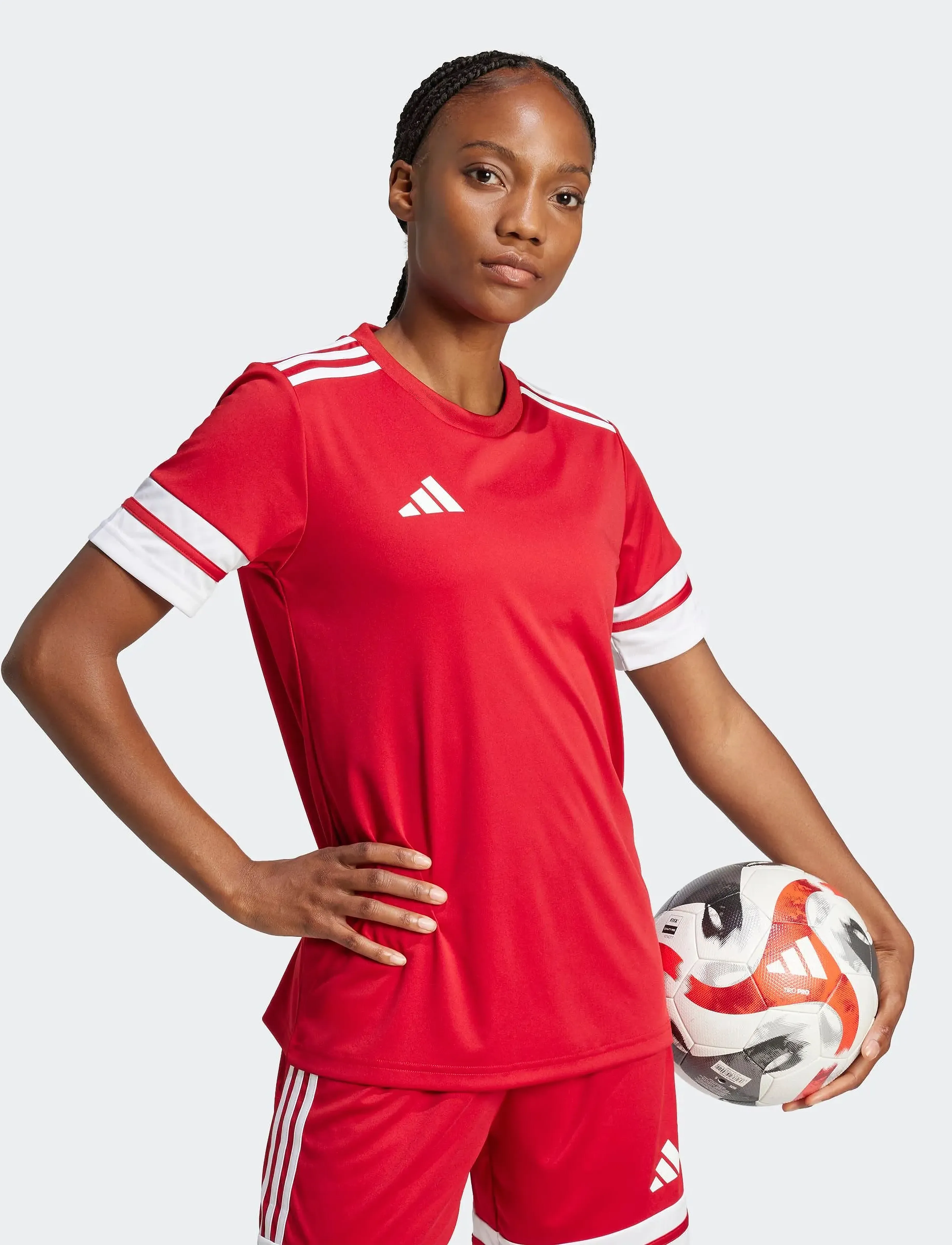 adidas Performance SQUA25 JSY W - Vaata kõiki - TEPORE/WHITE / red