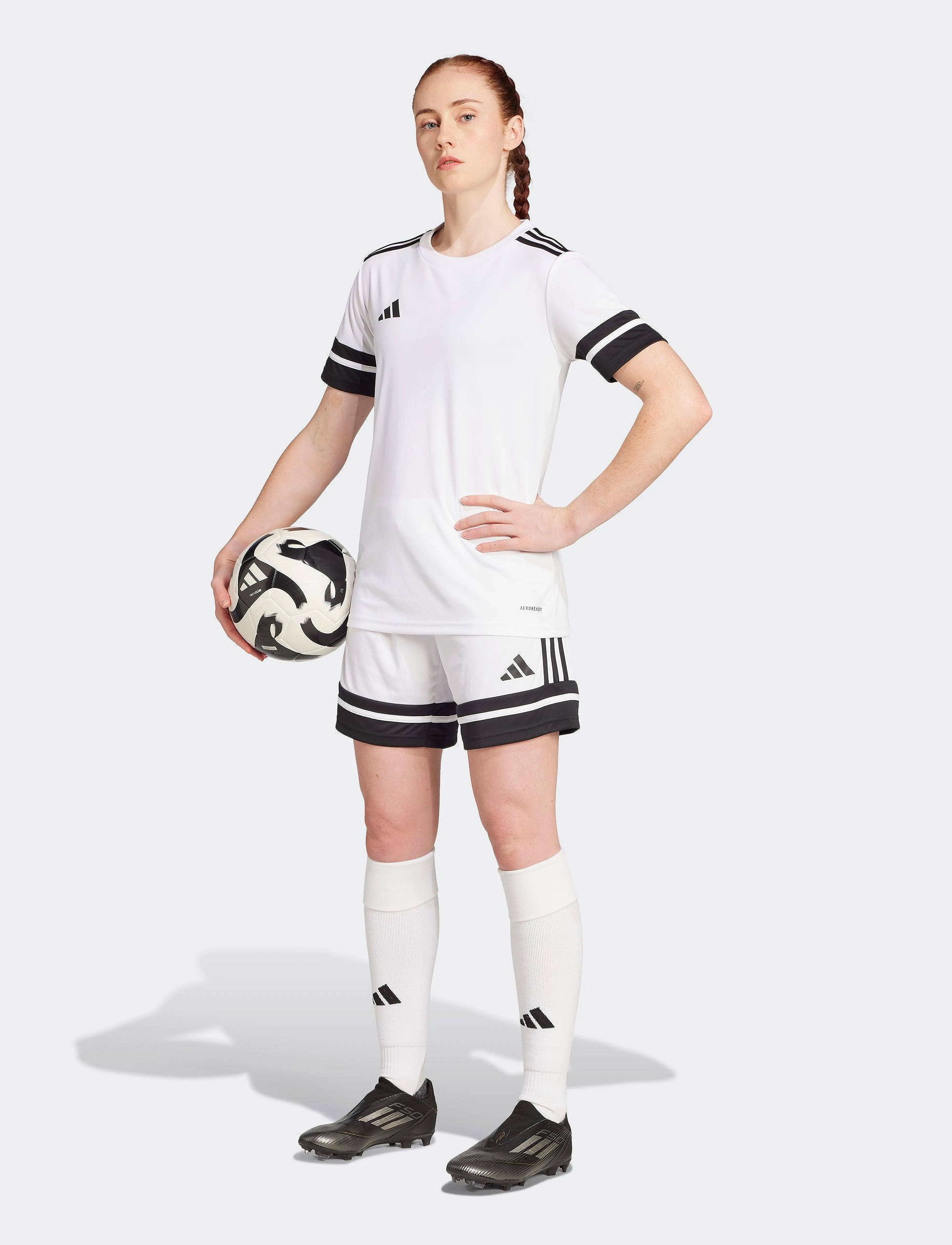 adidas Performance - SQUA25 SHO W - training shorts - white/black - 3