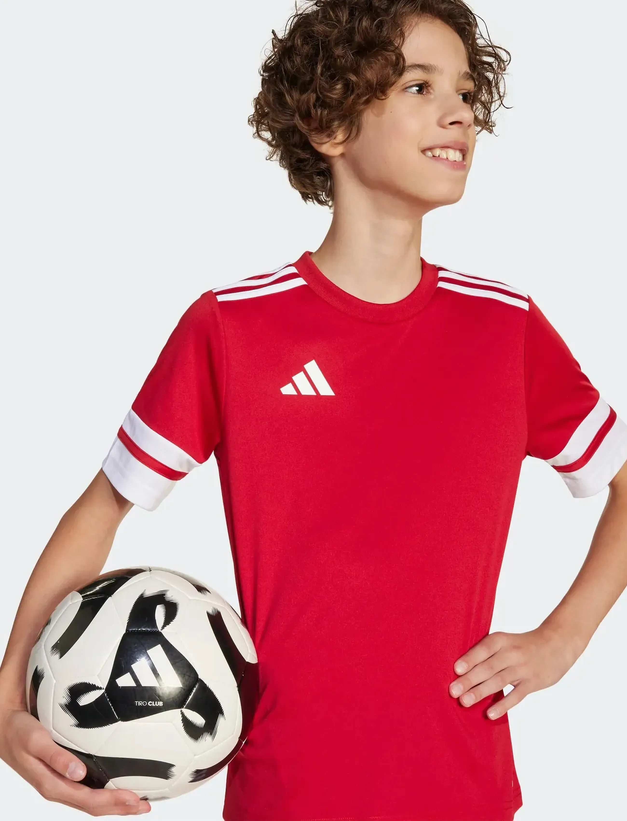 adidas Performance - SQUA25 JSY Y - sports tops - tepore/white - 3
