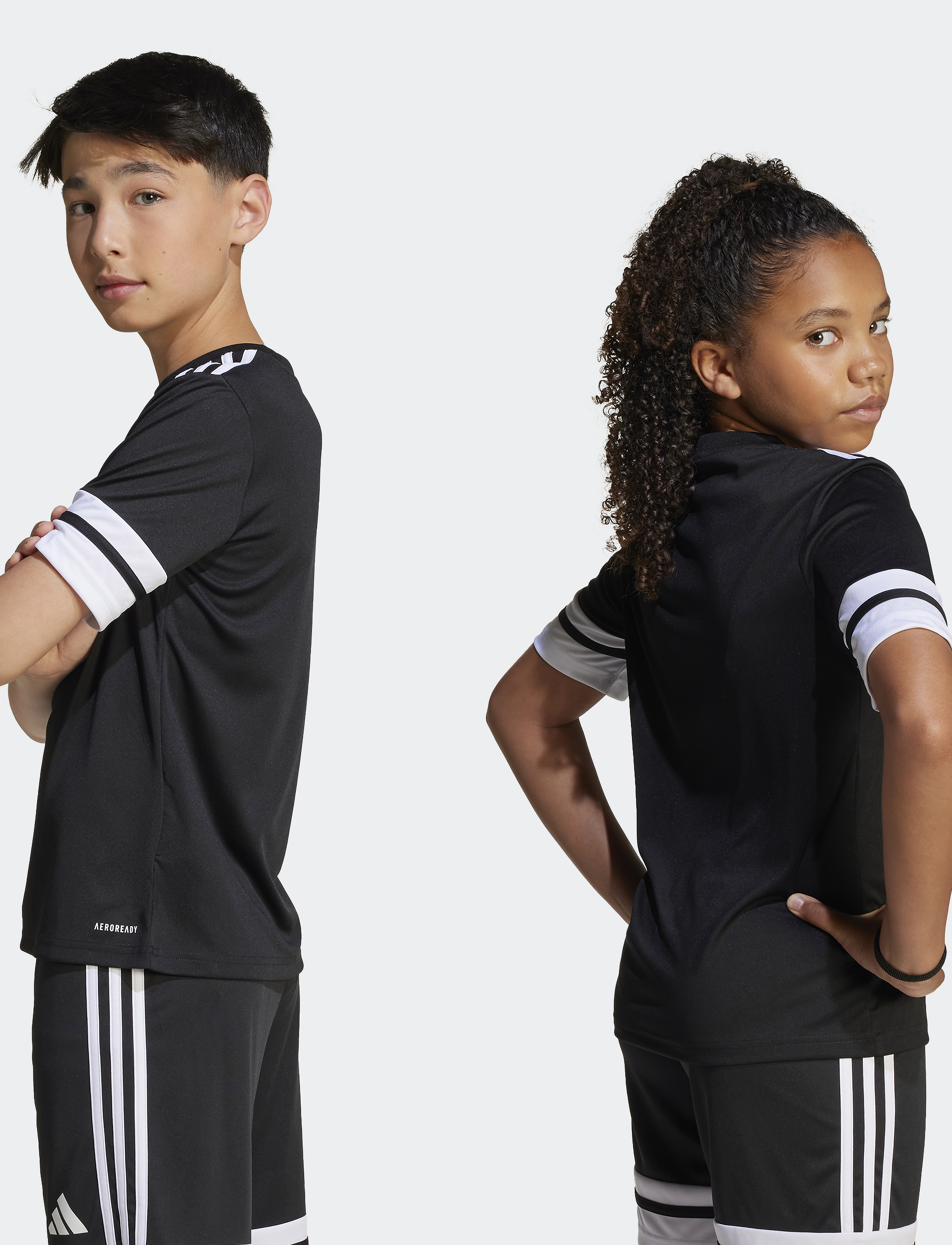 adidas Performance - SQUA25 JSY Y - sportoberteile - black/white - 4