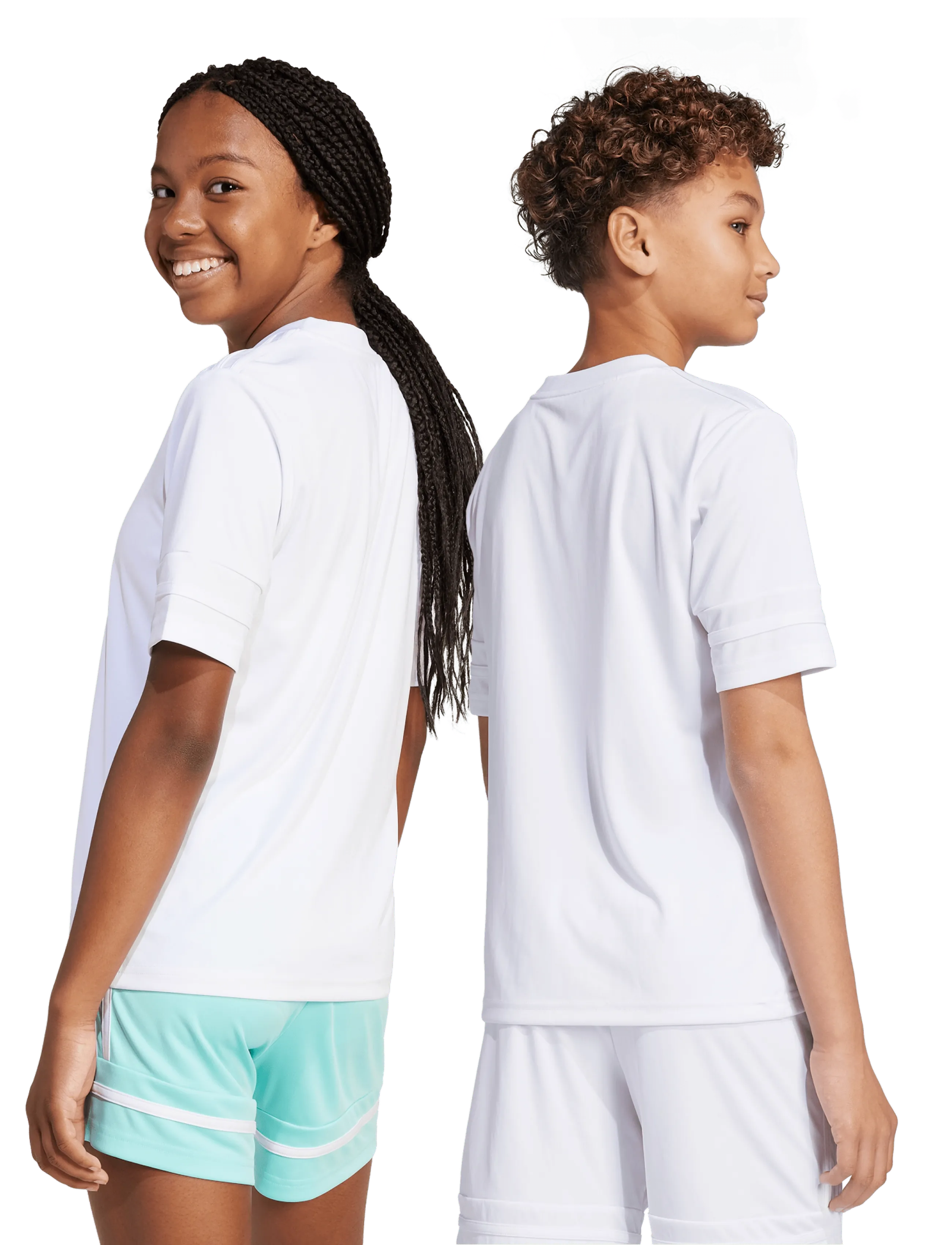 adidas Performance - SQUA25 JSY Y - sportoberteile - white/white/black - 4