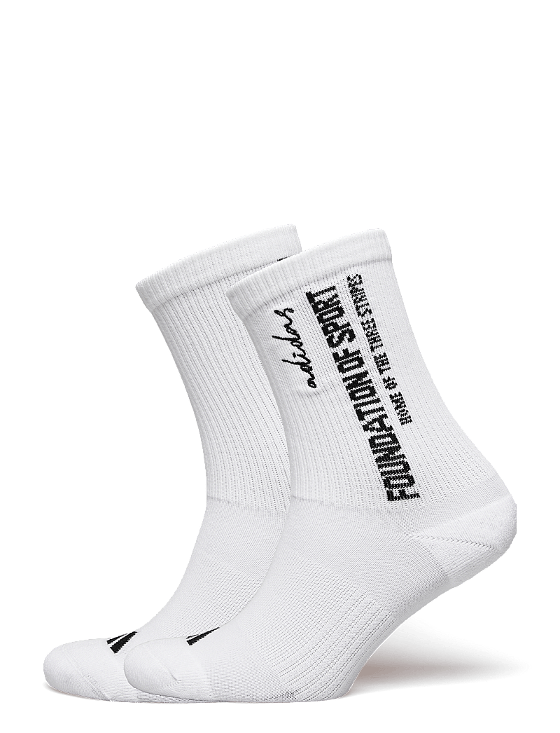 adidas Performance - CRW SPW STR 2PP - sportstrømper - white/black - 0