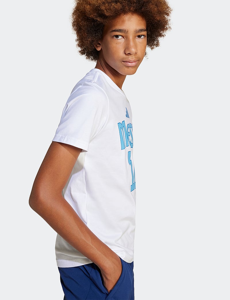 adidas Performance - Y MESSI N&N G T - kortærmede t-shirts - white - 3