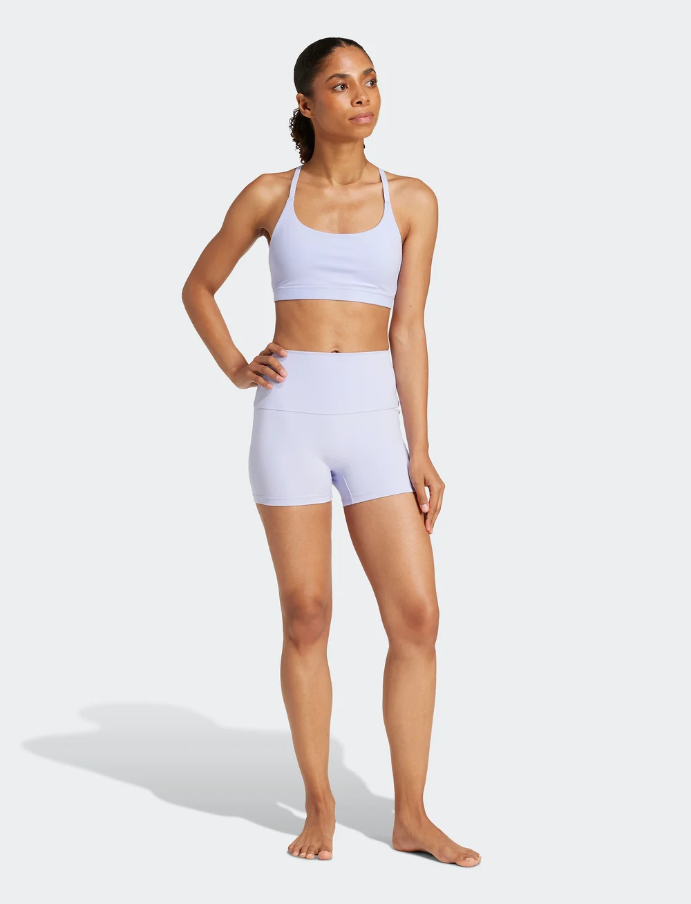 adidas Performance - ALL ME LS BRA - madal toestus - vioton - 0