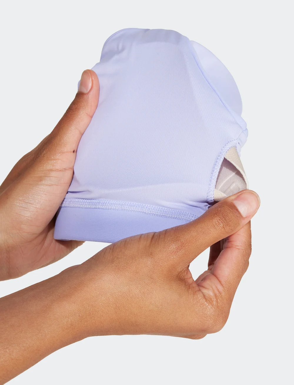 adidas Performance - ALL ME LS BRA - madal toestus - vioton - 3