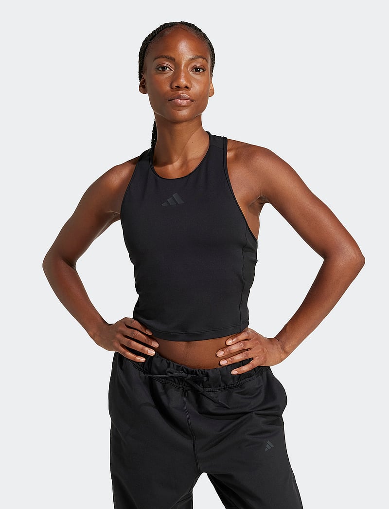 adidas Performance - BRA TANK 3S - linnen - black - 0